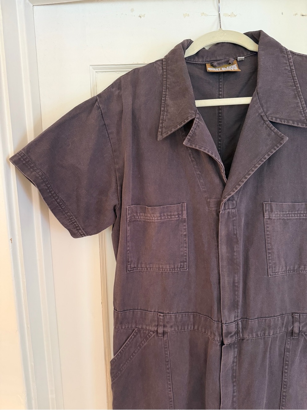 Big Bud Press Short Sleeve Jumpsuit in Washed Purple/Grey